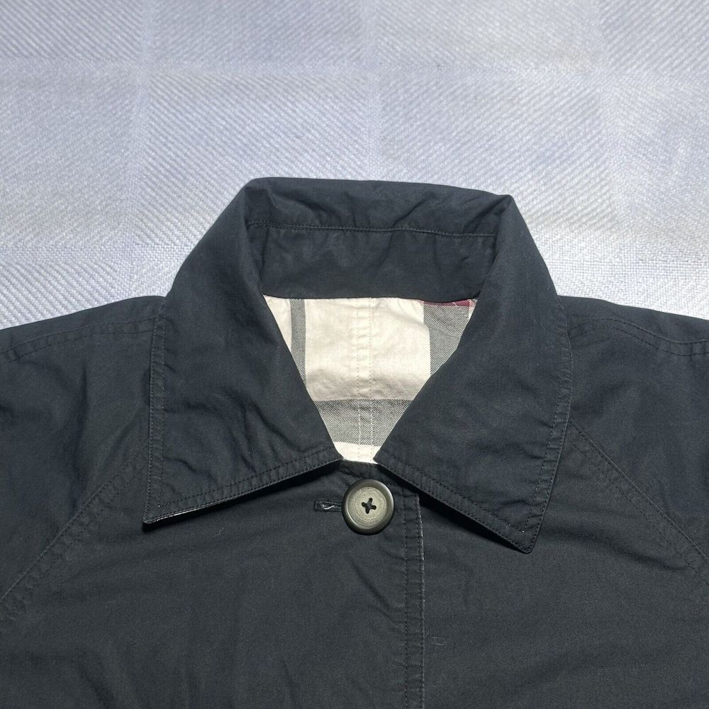 Pendleton Reversible Plaid Check & Black‎ Long Button Jacket Women's Size M/L - Picture 7 of 13